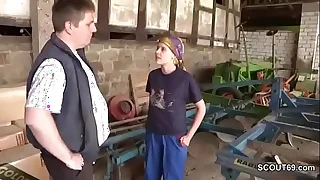 Dad Caught German Step-daughter and Fuck her Alfresco